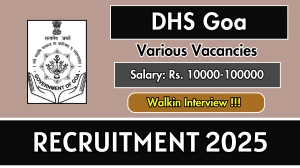 DHS Goa Data Entry Operator Recruitment 2025 – Walk in for 10 Posts