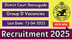 District Court Jharsuguda Group D Recruitment 2025 - Apply Offline for Group D Posts