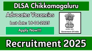 DLSA Chikkamagaluru Advocates Recruitment 2025 - Apply Offline