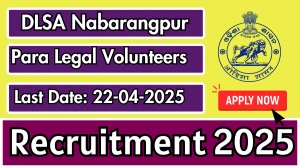 DLSA Nabarangpur Para Legal Volunteers Recruitment 2025 - Apply Offline for 125 Posts DLSA Nabarangpur Para Legal Volunteers Recruitment 2025 - Apply Offline for 125 Posts