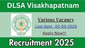 DLSA Visakhapatnam Recruitment 2025 - Apply Offline Chief Legal, Assistant Legal and More Posts Before May 02