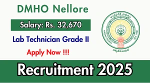 DMHO Nellore Lab Technician Grade II Recruitment 2025 - Apply Offline DMHO Nellore Lab Technician Grade II Recruitment 2025 - Apply Offline