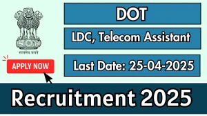 DOT LDC, Telecom Assistant Recruitment 2025 - Apply Offline for 03 Posts before April 25