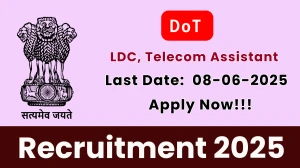 DoT Recruitment 2025 - Apply Offline for 04 Lower Division Clerk, Telecom Assistant Posts