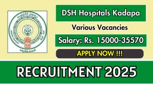 DSH Hospitals Kadapa Recruitment 2025 - Apply Offline for 09 Lab Technician, Lab Attendant and More Posts Before April 16 DSH Hospitals Kadapa Recruitment 2025 - Apply Offline for 09 Lab Technician, Lab Attendant and More Posts Before April 16