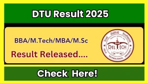 DTU Result 2025 Released at dtu.ac.in Direct Link to Download 1st, 2nd, 3rd Semester Result DTU Result 2025 Released at dtu.ac.in Direct Link to Download 1st, 2nd, 3rd Semester Result