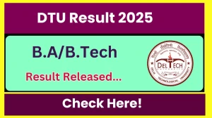 DTU Result 2025 Released at dtu.ac.in Direct Link to Download 1st Semester Result DTU Result 2025 Released at dtu.ac.in Direct Link to Download 1st Semester Result