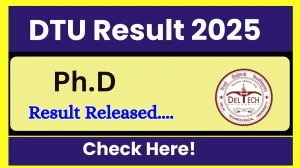 DTU Result 2025 Released at dtu.ac.in Direct Link to Download PG Course Result
