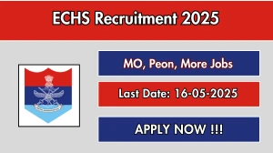 ECHS Recruitment 2025 - Apply Offline for 20 MO, Peon, More Posts Before May 16 ECHS Recruitment 2025 - Apply Offline for 20 MO, Peon, More Posts Before May 16