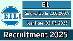 EIL Recruitment 2025 - Apply Online for 6 Engineer, Deputy Manager Posts Before May 02