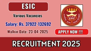 ESIC Recruitment 2025 – Walk in for 23 Senior Resident, Specialist and More Posts ESIC Recruitment 2025 – Walk in for 23 Senior Resident, Specialist and More Posts