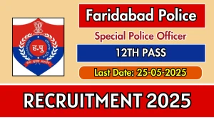 Faridabad Police SPO Recruitment 2025 - Apply Offline for 61 Special Police Officer Posts Before April 25 Faridabad Police SPO Recruitment 2025 - Apply Offline for 61 Special Police Officer Posts Before April 25