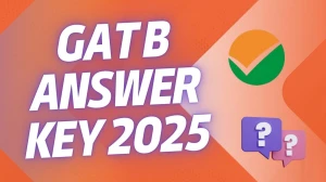 GAT B Answer Key 2025 Released Check GAT B Official Solution Key at dbt.nta.ac.in