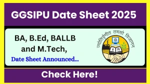 GGSIPU Date Sheet 2025 Out @ ipu.ac.in Details Here
