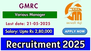 GMRC Chief General Manager/General Manager Recruitment 2025 - Apply Online GMRC Chief General Manager/General Manager Recruitment 2025 - Apply Online