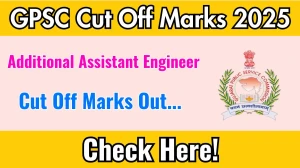 GPSC Additional Assistant Engineer Cut Off Marks 2025 has released: Check Cut off Marks here gpsc.gujarat.gov.in GPSC Additional Assistant Engineer Cut Off Marks 2025 has released: Check Cut off Marks here gpsc.gujarat.gov.in