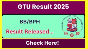 GTU Result 2025 Released at gtu.ac.in Direct Link to Download 1st Semester Result