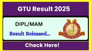 GTU Result 2025 Released at gtu.ac.in Direct Link to Download 3rd, 8th, 9th Semester Result