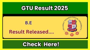 GTU Result 2025 Released at gtu.ac.in Direct Link to Download Odd Semester Result GTU Result 2025 Released at gtu.ac.in Direct Link to Download Odd Semester Result