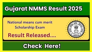 Gujarat NMMS Result 2025 Out at sebexam.org How to check Results Here