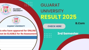 Gujarat University Result 2025 Released at gujaratuniversity.ac.in Direct Link to Download 3rd Sem Result Gujarat University Result 2025 Released at gujaratuniversity.ac.in Direct Link to Download 3rd Sem Result