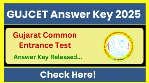GUJCET Answer Key 2025 Released Check GUJCET Official Solution Key at gseb.org