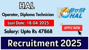HAL Personnel Recruitment 2025 - Apply Online for 98 Operator, Diploma Technician Posts