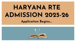 Haryana RTE Admission 2025-26 Notification, Application Form at harprathmik.gov.in