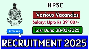 HPSC Recruitment 2025 - Apply Online for 16 Manager, Assistant Engineer and Other Posts HPSC Recruitment 2025 - Apply Online for 16 Manager, Assistant Engineer and Other Posts
