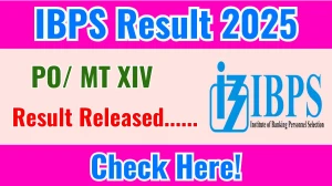 IBPS PO/ MT XIV Final Result 2025 OUT. Direct Link to Check IBPS PO/ MT XIV Result 2025 ibps.in IBPS PO/ MT XIV Final Result 2025 OUT. Direct Link to Check IBPS PO/ MT XIV Result 2025 ibps.in