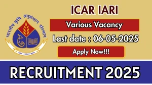 ICAR IARI Recruitment 2025 - Apply Offline for 10 SRF, Project Associate and More Posts Before May 06