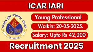 ICAR IARI Young Professional Recruitment 2025 – Walk in for 02 Posts ICAR IARI Young Professional Recruitment 2025 – Walk in for 02 Posts