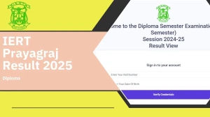 IERT Prayagraj Result 2025 Released at iert.ac.in Direct Link to Download Odd Semester Result IERT Prayagraj Result 2025 Released at iert.ac.in Direct Link to Download Odd Semester Result