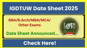 IGDTUW Date Sheet 2025 Announced @ igdtuw.ac.in Details Here IGDTUW Date Sheet 2025 Announced @ igdtuw.ac.in Details Here