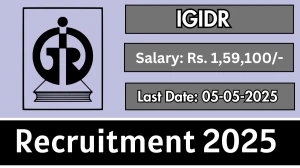 IGIDR Faculty Recruitment 2025 - Apply Online for 17 Professor, Associate Professor and More Posts