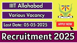 IIIT Allahabad Deputy Registrar Recruitment 2025 - Apply Offline for 1 Posts