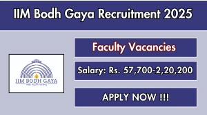 IIM Bodh Gaya Faculty Recruitment 2025 - Apply Online Before May 07 IIM Bodh Gaya Faculty Recruitment 2025 - Apply Online Before May 07
