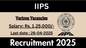 IIPS Recruitment 2025 - Apply Online for 05 Project Officer, Office Assistant and More Posts Before April 26