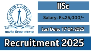 IISc System Engineer I Recruitment 2025 - Apply Online for 05 System Engineer I Post