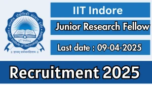 IIT Indore Job Vacancy 2025, Apply Online for Junior Research Fellow Posts