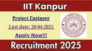 IIT Kanpur Job Vacancy 2025, Apply Offline for Project Engineer Posts