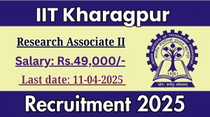 IIT Kharagpur Job Vacancy 2025, Apply Online for 01 Research Associate II Posts