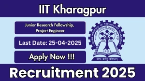 IIT Kharagpur Junior Research Fellowship, Project Engineer Recruitment 2025 - Apply Online for 02 Posts Before April 25
