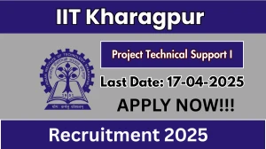IIT Kharagpur Project Technical Support I Recruitment 2025 - Apply Online