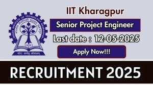 IIT Kharagpur Senior Project Engineer Recruitment 2025 - Apply Online for 02 Posts Before May 12