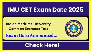 IMU CET Exam Date 2025 Out imu.edu.in Check Exam Date Here