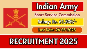 Indian Army SSC Recruitment 2025 - Apply Offline for 20 Posts Before May 26 Indian Army SSC Recruitment 2025 - Apply Offline for 20 Posts Before May 26