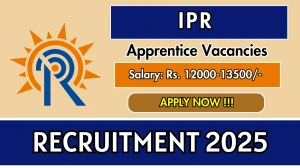 IPR Graduate and Technician Apprentice Recruitment 2025 - Apply Online for 50 Posts Before May 06 IPR Graduate and Technician Apprentice Recruitment 2025 - Apply Online for 50 Posts Before May 06