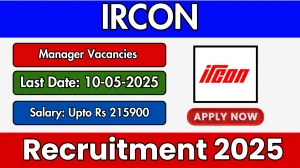 IRCON Chief General Manager/ General Manager Recruitment 2025 - Apply Offline