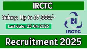 IRCTC Group General Manager Recruitment 2025 - Apply Offline for 1 Posts Before April 25